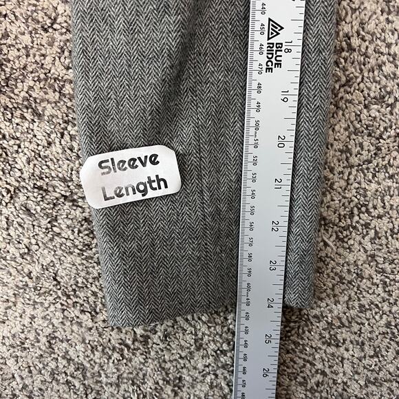 VTG Pendleton Womens 12 Old Money Academia Wool Skirt Jacket Suit Set Gray Tweed - Picture 7 of 15